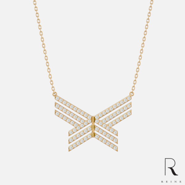 Collier Or serti de diamant